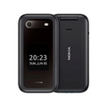 Teléfono móvil Nokia 2660 Flip azul, con tapa, teclas grandes, doble pantalla y botón SOS lateral