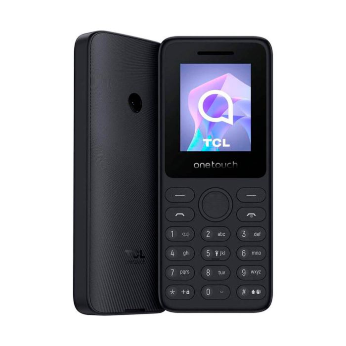 Teléfono móvil TCL OneTouch 4041 con tapa, teclas grandes y uso sencillo, ideal para personas mayores. Con pantalla a color de 1,8 pulgadas, teclado físico y linterna LED integrada